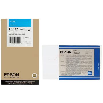 Cartouche d'origine Epson C13T603200 / T6032 - cyan