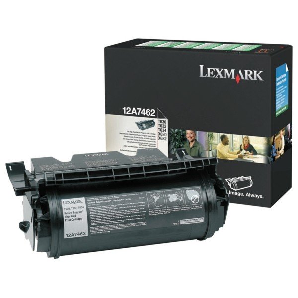 ORIGINAL Lexmark 12A7462 - Toner noir